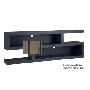 Mackenzie 74 Inch S-Shaped Console Table (Sandy Brown)