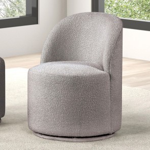 Broager Light Gray Swivel Chair
