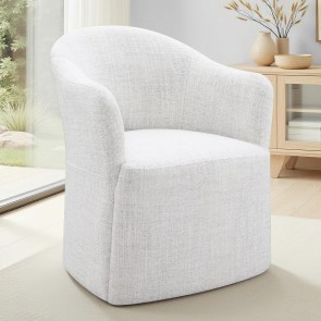 Sema Pristine White Dining Arm Chair