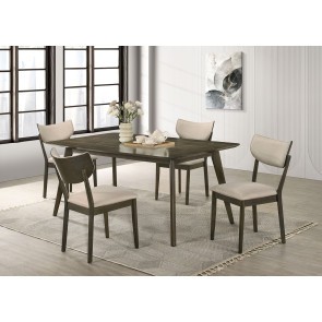 Huttwil Dark Walnut Rectangular Dining Room Set