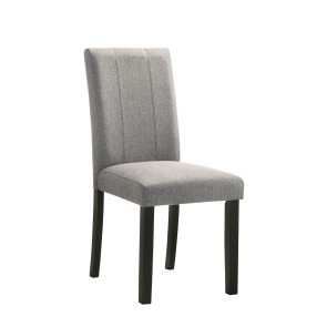 Amelio Black and Gray Side Chair (Set of 2)