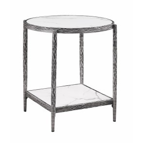 Kerna Gunmetal End Table