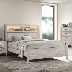 Mysen Bookcase Bed w/ Touch Lighting