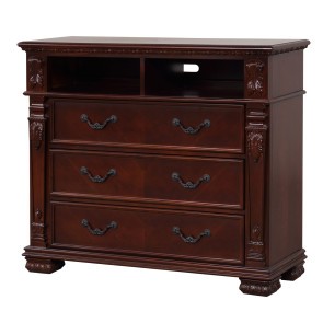 Lyndon Cherry 3 Drawer Media Chest