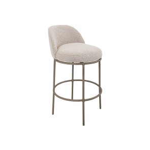 Snow Beige 24-inch Barstool