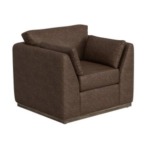 Vallarta Armchair (Brown PU)