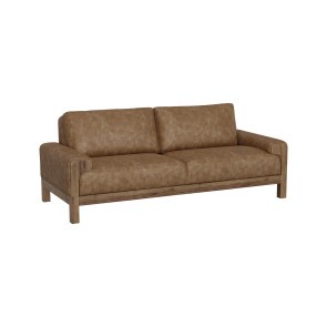 Sedona Sofa (Cognac Faux Leather)