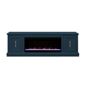 Jordan Denim Blue 81-inch Fireplace Console