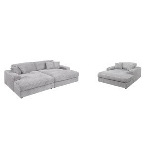 Hilde Light Gray Living Room Set