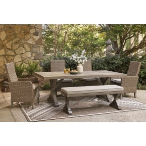 Carmel Bay Outdoor Dining Set w/ Bench