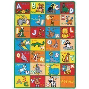 Abbey 5' x 8' Area Rug (Alphabet / Multi)