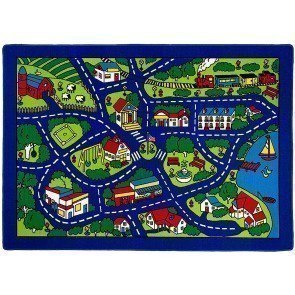 Abbey 5' x 8' Area Rug (Road Map)