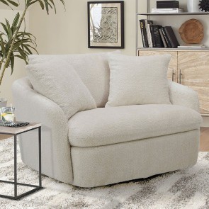 Boomer Utopia Sand Large Swivel Chair