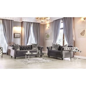 Antoinette Living Room Set (Gray)
