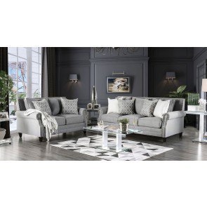 Giovanni Living Room Set (Grey)