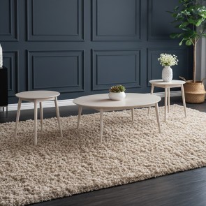 Nolan White 3-Piece Occasional Table Set