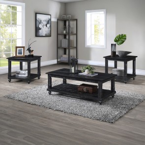 Cade Black 3-Piece Occasional Table Set