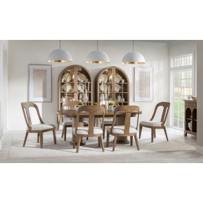Harmony Ovation Tweed Oval Dining Room Set