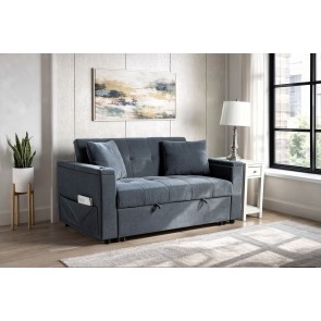 Selby Blue Pop-Up Sleeper Sofa