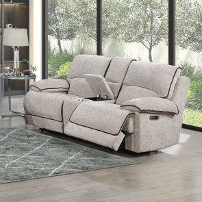 Camden Power Reclining Loveseat w/ Console and Power Headrests
