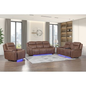 Carrow Power Reclining Living Room Set w/ Power Headrests, Stereo and Massage