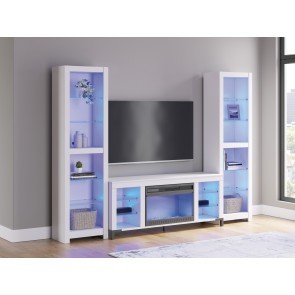Brollevi Entertainment Center w/ Fireplace
