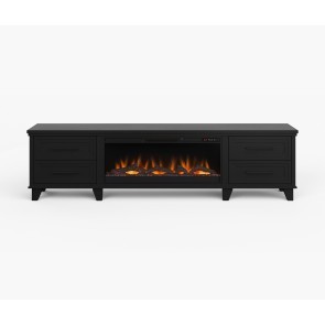 Sonoma Seal Skin 95-inch Fireplace Console