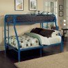 Tritan Twin over Full Bunk Bed (Blue)