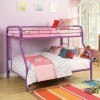 Tritan Twin over Full Bunk Bed (Purple)