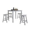 Gaucho 5-Piece Counter Height Dining Set (White)