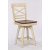 Antique White X Back Counter Stool
