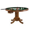 Mitchell Poker/ Bumper Pool Game Room Set (Oak)