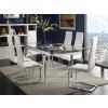 Wexford Rectangular Dining Set w/ White Chairs