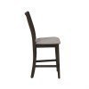 Double Brindge Splat Back Counter Height Chair (Set of 2)