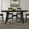 Double Brindge Counter Height Dining Set w/ Upholstered Chairs
