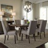 Double Brindge Dining Room Set w/ Upholstered Chairs