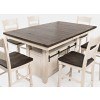 Madison County Adjustable Height Dining Table (Vintage White)
