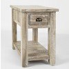 Artisans Craft Chairside Table (Washed Grey)