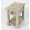 Artisans Craft Chairside Table (Washed Grey)