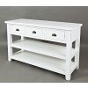 Artisans Craft Sofa / Media Table (Weathered White)