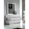Milan Platform Bedroom Set (White)