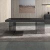 Cloud Modern Dining Table (Grey High Gloss)