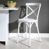 Vintage X Back Counter Height Chair (Antique White) (Set of 2)
