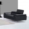 A973 Leather Loveseat (Black)