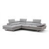 Aurora Leather Left Chaise Sectional