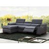 Allegra Leather Left Chaise Sectional