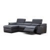 Allegra Leather Left Chaise Sectional