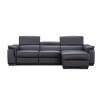 Allegra Leather Right Chaise Sectional