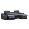 Allegra Leather Right Chaise Sectional
