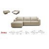 Jenny Left Chaise Sleeper Sectional